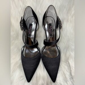 Nina Black Stiletto Heels Classic Pump Style